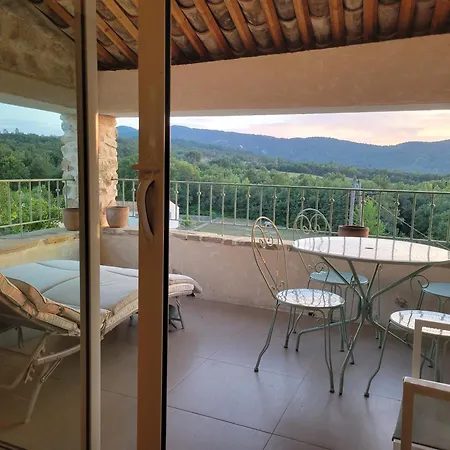 דירה Gites La Bastide Flora, Vue Panoramique Ou Chambres Sur Rue